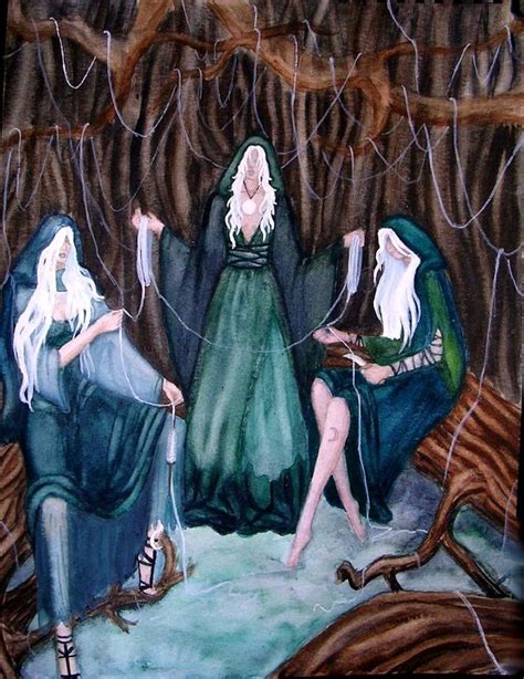 The Norns Are Goddeses Of Fate In Norse Mythology They Spin The