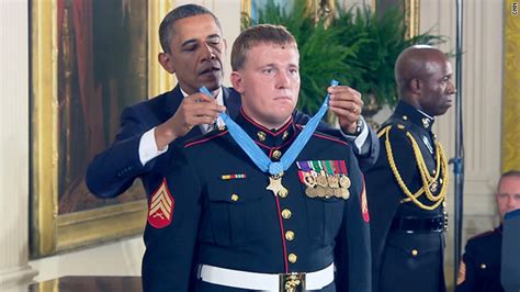 Marine Receives Medal Of Honor At White House