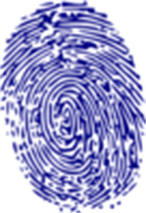 Fingerprint Blue Clip Art at Clker.com - vector clip art online png image