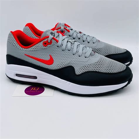 Nike Shoes New Nike Mens Air Max Golf Shoes Particle Grey Red