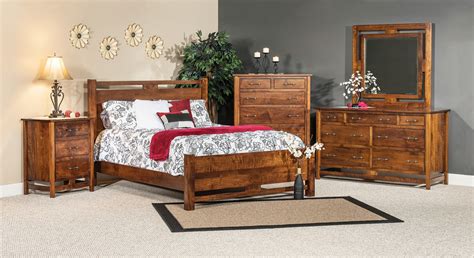 Space saver drawer bed with brockton dresser, chest of drawers and night stand. Amish Lakota Bedroom Set | Brandenberry Amish Furniture