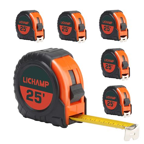 Buy Lichamp Tape Measure 25 Ft 6 Pack Bulk Easy Read Measuring Tape