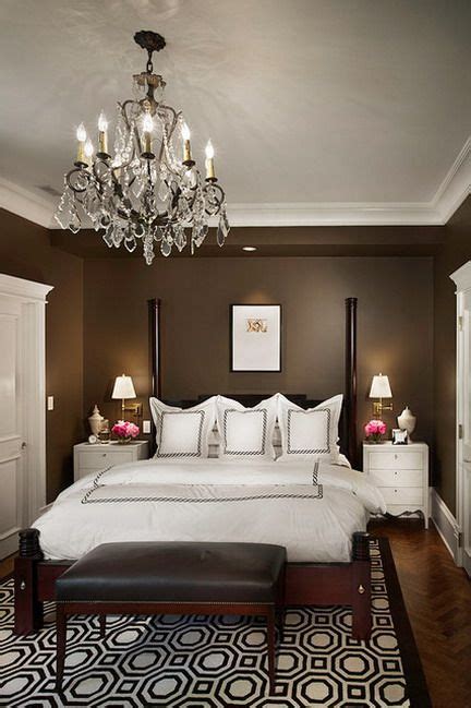 Interesting decorating ideas for master bedroom decorating ideas with dark furniture. Dark Brown Theme and Elegant Bed Furniture Sets in Small ...