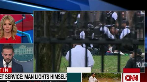 Secret Service Man Lights Himself On Fire Near Wh Cnn Video