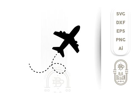 Airplane Silhouette Svg File Travel Svg Cut File 520707 Svgs