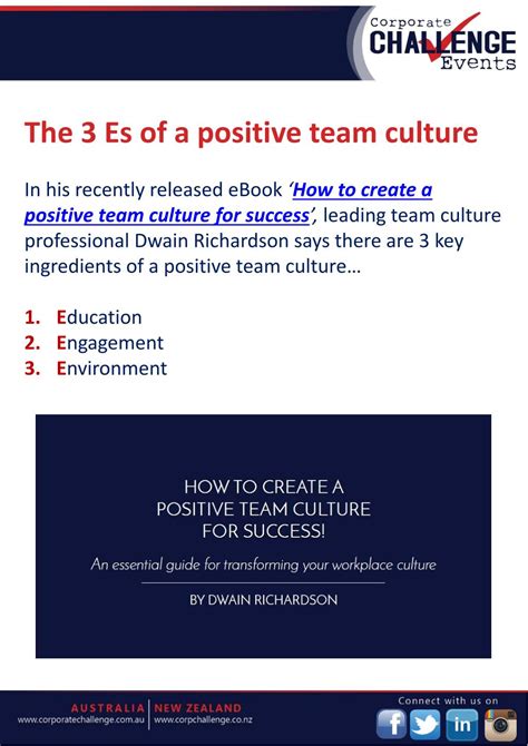 Ppt The 3 Es Of A Positive Team Culture 2 Engagement Powerpoint