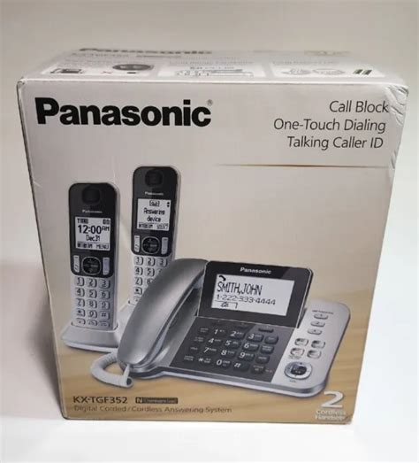 Panasonic Kx Tgf352n Expandable Cordless Phone System Open Box 5995