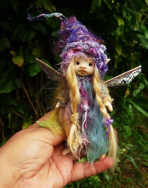 Reserved Listing Sweet 5 Inches Tiny Fairy Fairie Posable Ooak Fairy