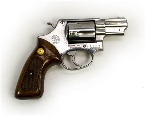 Brazil Taurus 85 38 Special 2 Barrel Stainless Steel Revolver Used