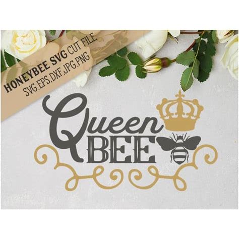 Queen Bee Svg Cut File Stitchtopia