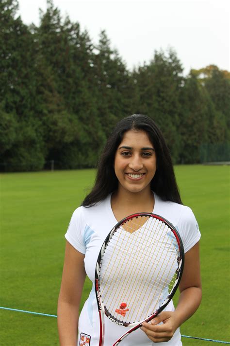 Played with ball and rackets within a building specially constructed for the purpose: Shruti Sharma - Cambridge University Lawn Tennis Club