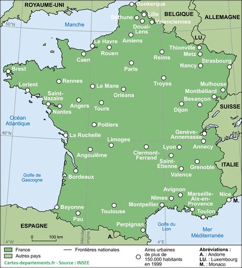 Facile à imprimer ce petit support éducatif permet aux élèves de tester leurs connaissances des villes de france métropolitaine. CARTOGRAPHIE DE LA FRANCE : cartes de France thématiques