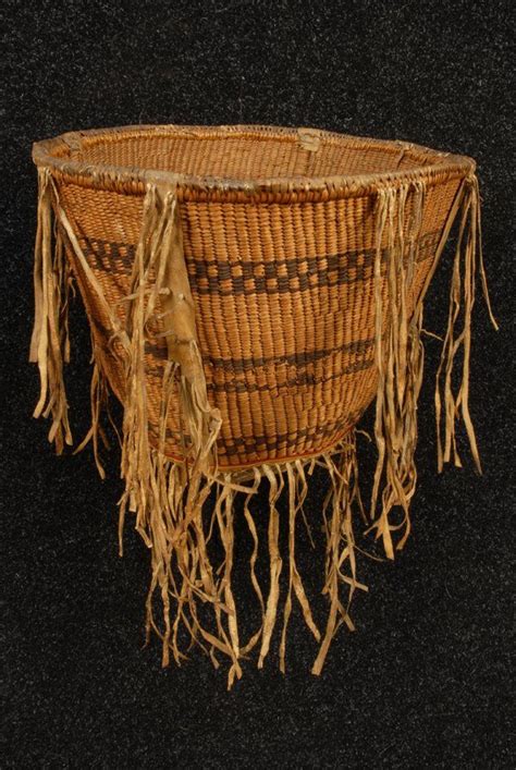 Early Apache Burden Basket 19th C Baskets Native American Pin