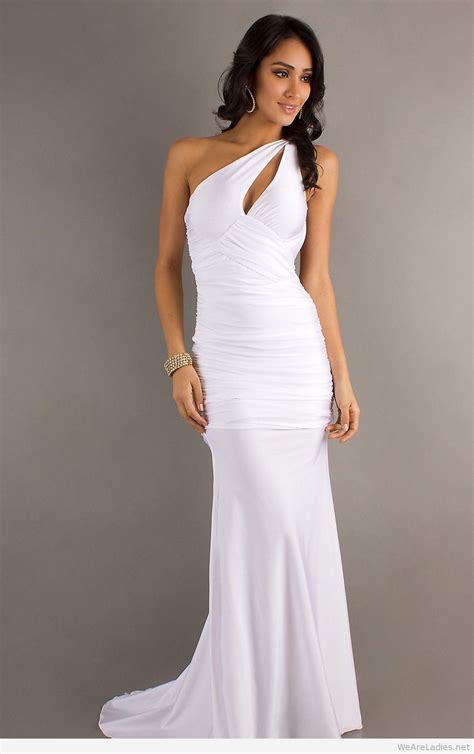 White Beautiful Prom Dress Tumblr