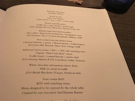 The dining room at park hyatt sits on the western foreshore of circular quay and fronts one of the priceless scenery in sydney. The Dining Room - Park Hyatt Sydney - Sydney