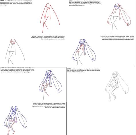 Tutorial How To Draw Hatsune Miku By Jstar024 On Deviantart
