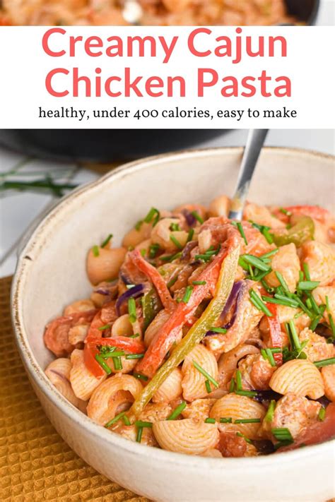 Cook pasta according to package directions; Creamy Cajun Chicken Pasta - Slender Kitchen | Recipe ...
