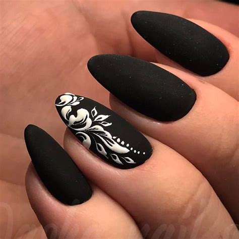 27 Matte Black Nails That Will Make You Thrilled Nailsandmakeup