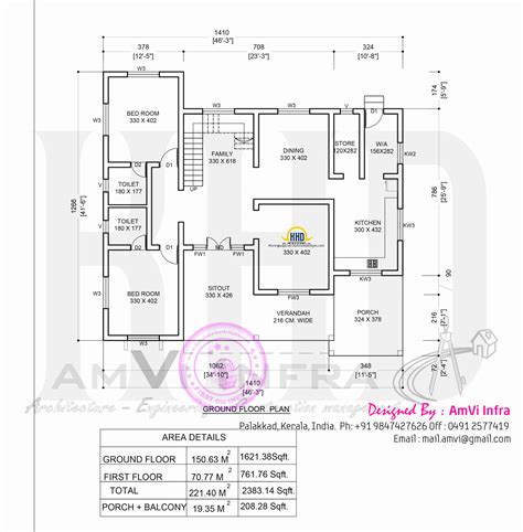 This means that you may not be able to increase capacity unless another floor is added below the roof so, when comparing butterfly roof pros and cons, be aware of the disadvantages that may end up hindering your plan! Flat roof contemporary floor plans | Home Kerala Plans