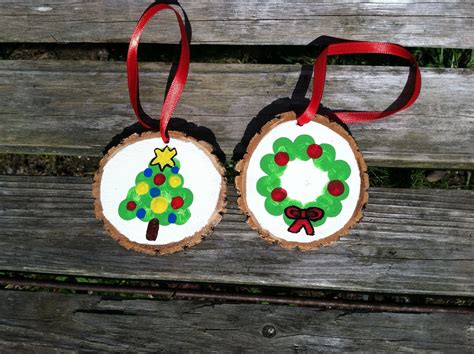 19 Ornaments Made From Wood Slices Ideas This Is Edit