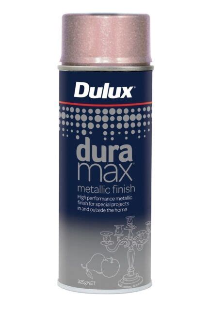 Dulux Duramax Metallic Finish Spray Paint 325g Fast Drying Rose Gold