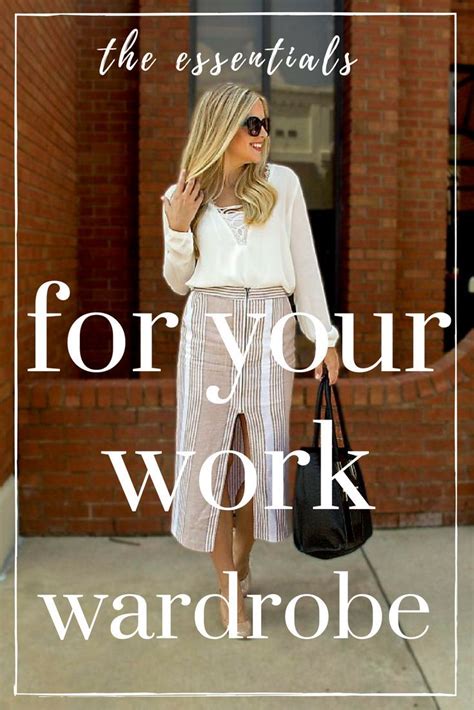 The Essentials For Your Work Wardrobe Work Wardrobe Simple Fashion