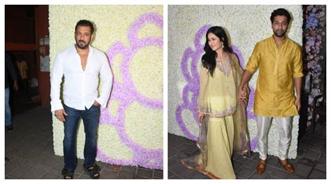 Salman Khan Katrina Kaif Vicky Kaushal Attend Arpita Khans Annual Ganesh Chaturthi Get