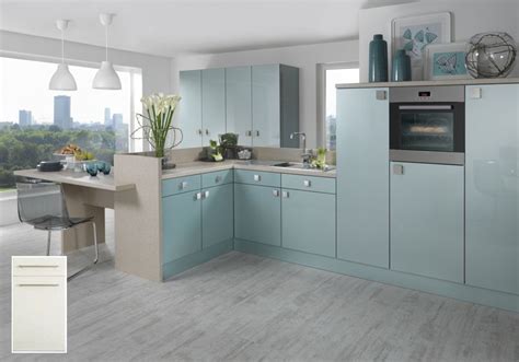 For future updates to this and other decor. Sorrento Kitchen Doors | Gloss kitchen cabinets, Light blue kitchens, Kitchen doors