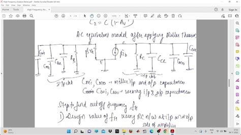 High Frequency Analysis Of Bjt Youtube