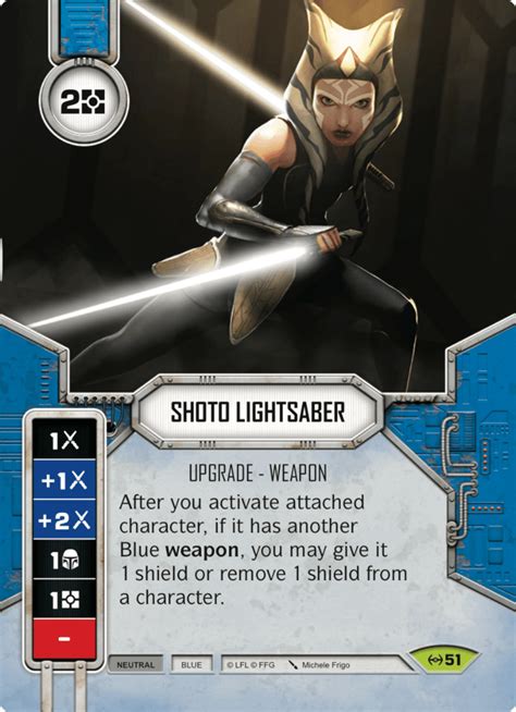 Shoto Lightsaber Star Wars Destiny Card Game Wikia Fandom