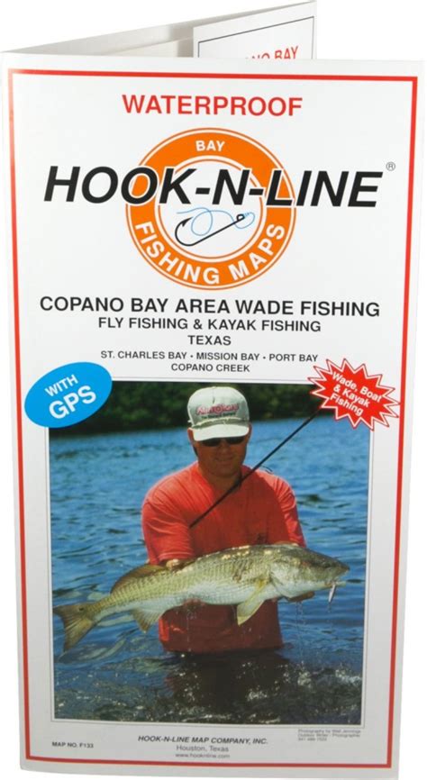 Hook N Line Map F133 Copano Bay Wade Fishing Map With Gps Rockport