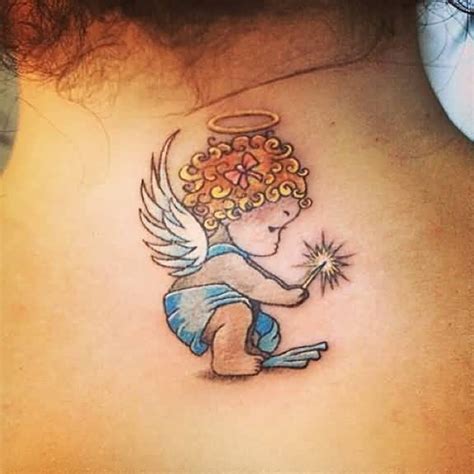51 Precious Baby Angel Tattoo Designs For Mom And Dad Picsmine