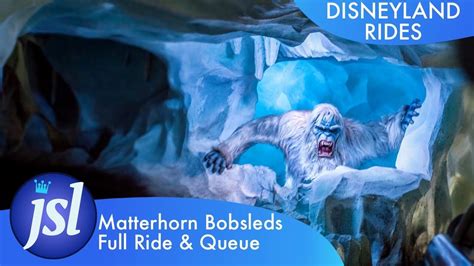 Matterhorn Bobsleds Full Ride And Queue 4k Youtube