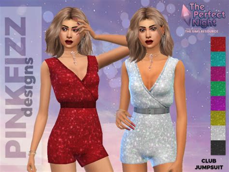 Club Jumpsuit By Pinkfizzzzz At Tsr Sims 4 Updates
