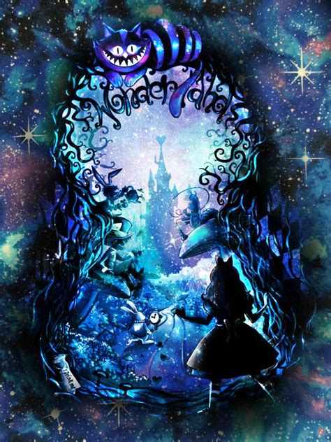 Alice In Wonderland Cat Rabbit Castle Diamond Painting Etsy