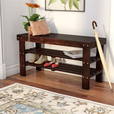 This entry bench with storage makes smart organization a priority. Andover Mills Theiss Wood Storage Bench & Reviews | Wayfair