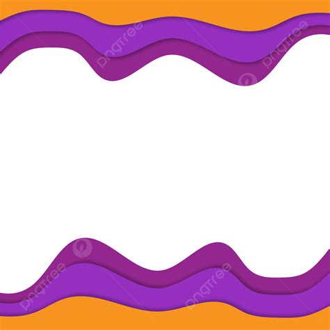 Wavy Paper Cut Out Border Vector Borders Abstract Wave Png And