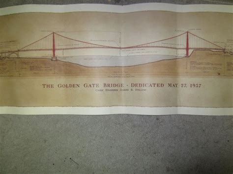 Golden Gate Bridge Plans Dedicated May 27 1937 Chief