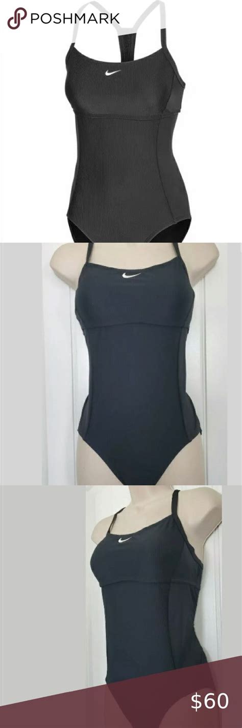 Nwt Nike One Piece Bathing Suit Racer Back Ribbed Bathing Suits