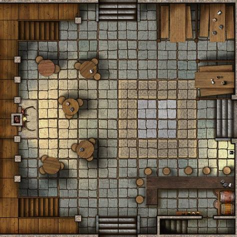 City Tavern A Map Page From My Current Kickstarter Dndmaps Fantasy