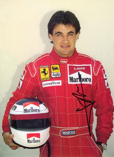 How to finish second after running back to the f1 pits. JEAN ALESI-autograph collection of Carlos Ghys