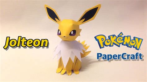 How To Make Jolteon Pokemon Papercraft Youtube