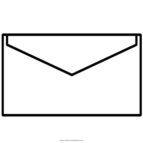 Envelope Coloring Page