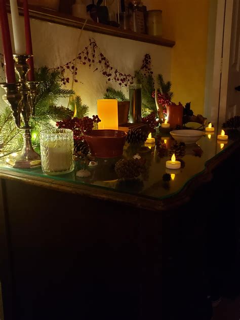 I Decorated My Altar For Yule Rwicca