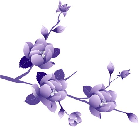 Transparent Painted Large Purple Flower Clipsrt Gallery