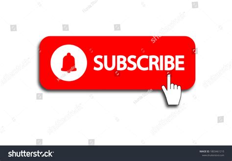 Subscribe Button Icon Symbol Sign With Bell Royalty Free Stock Vector