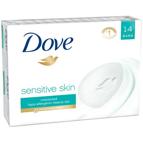 Dove Sensitive Skin Beauty Bar 4 Oz 14 Ct