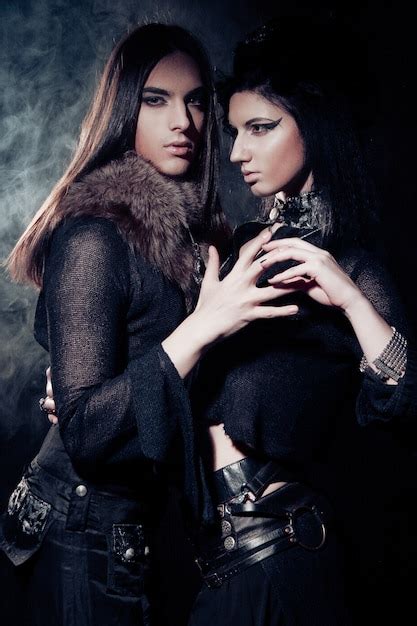 Premium Photo Romantic Portrait Of Young Gothic Couple