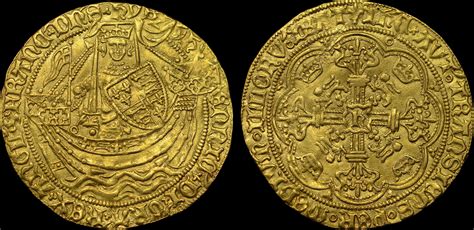 Great Britain 1422 30 Henry Vi Gold Noble Annulet Issue Calais Mint
