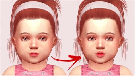 Toddler Sliders Presets Height By Thiago Mitchell At Redheadsims 459